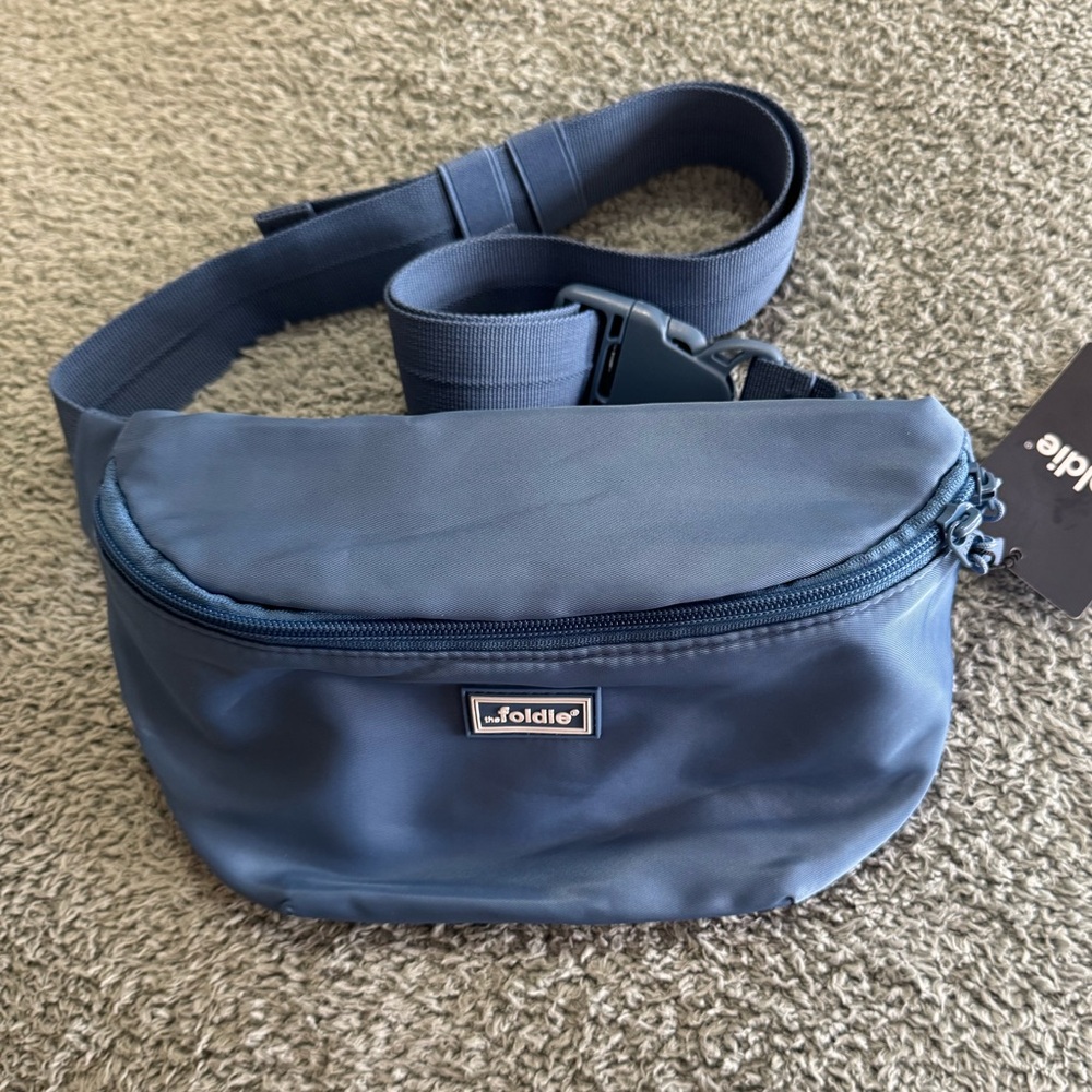 The Foldie crossbody- COASTAL BLUE
